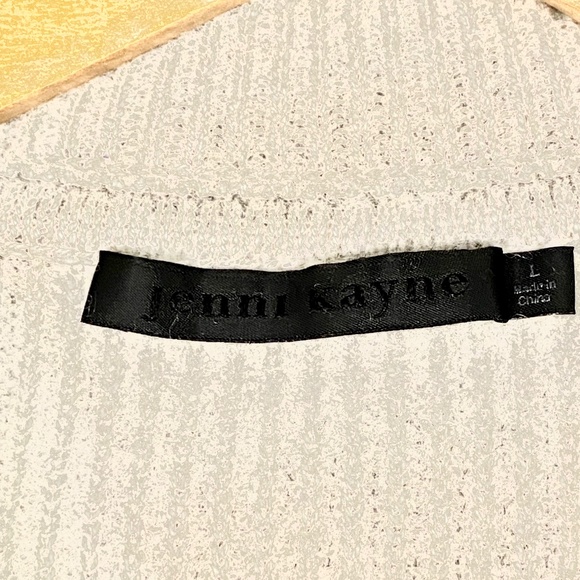 Jenni Kayne Cashmere zip sweater size large color: oatmeal/ beige - Picture 7 of 15